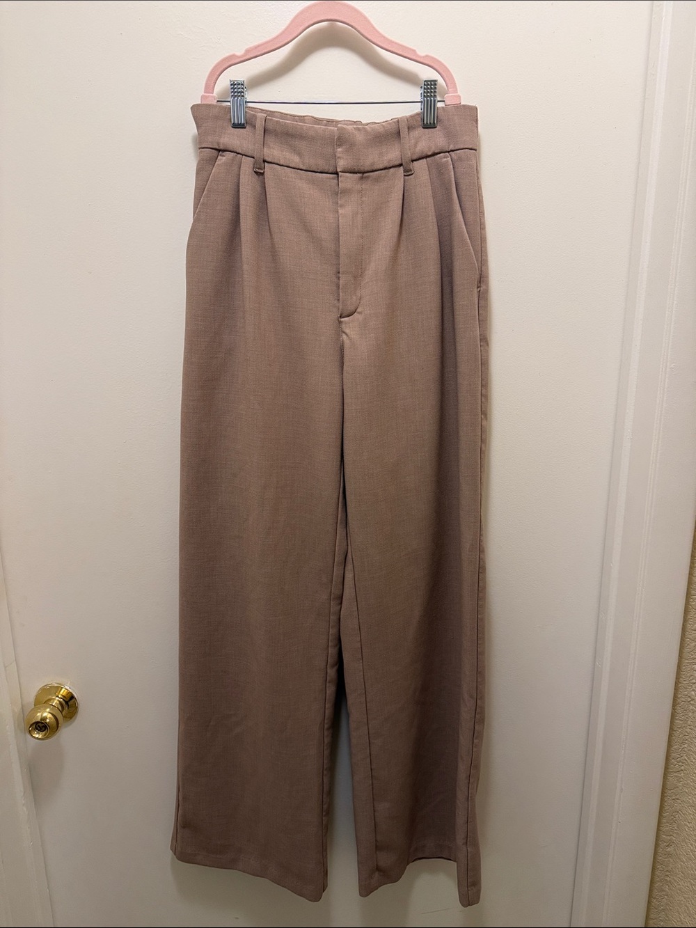 Abercrombie & Fitch women’s Wide-Leg trousers - Taupe Brown